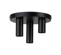 Paulmann 79761 plafonnier Neordic Skogen rond max. 3x20 watts éclairage de plafond Noir éclairage de salon Métal éclairage de couloir E27