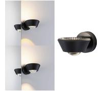 Paulmann 79769 Projecteur mural LED intégrée 9 W LED noir