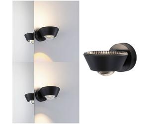 Paulmann 79769 Projecteur mural LED intégrée 9 W LED noir
