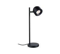 Paulmann 79777 Puric Pane Lampe de table LED à 3 niveaux avec 1 ampoule 5,5 W à intensité variable Noir métal plastique 2700 K