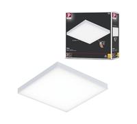 Paulmann 79820 Panneau LED Velora carré incl. 1x12 watts gradable Éclairage de plafond Blanc dépoli Panneau lumineux Métal Luminaire de plafond 3000 K
