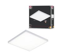Paulmann 79821 Panneau LED Velora carré incl. 1x17 Watt 3-Step-Dim dimmable Deckenlampe Blanc dépoli Panneau lumineux métal Deckenlicht 3000 K