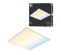 Paulmann 79826 Panneau LED Velora carré incl. 1x19,5 Watt dimmable Deckenlampe Blanc dépoli Panneau lumineux métal Deckenlicht 2700 K