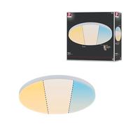 Paulmann 79893 panneau LED Velora rond 400 mm 2130lm White Switch Blanc rond plafonnier Métal 3000 K