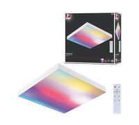 Paulmann 79904 LED Panel Velora Rainbow eckig incl. 1x13,2 W Dimmable dynamicRGBW Farbsteuerung white Metall Ceiling light 3000 K