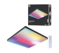 Paulmann 79908 LED Panel Velora Rainbow eckig incl. 1x19 W Dimmable dynamicRGBW Farbsteuerung black Metall Ceiling light 3000 K
