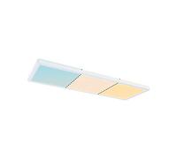 Paulmann 79927 Panneau LED Atria Shine 580x200 mm gradable sur 3 niveaux carré 1x22 W blanc chaud blanc synthétique plafonnier 3000 K
