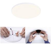 Paulmann 79940 panneau LED panneau encastré Veluna VariFit Edge 160 mm rond Blanc chaud Blanc synthétique système d'éclairage 3000 K