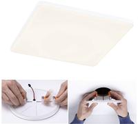 Paulmann 79949 panneau LED panneau encastré Veluna VariFit Edge 200x200mm carré Blanc chaud Blanc synthétique système d'éclairage 3000K