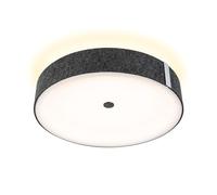 Paulmann 79986 Plafonnier LED 3-Step-Dim Malika 2700K 2300lm 230V 29W anthracite luminaire en feutre Backlight