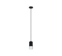 Paulmann 79997 Luminaire en suspension LED Kame IP44 9W Clair Noir gradable 230 V plafonnier 3000K éclairage de salle de bain 700lm