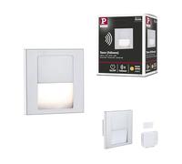 Paulmann 80000 Encastré mural LED Tsaro carré 80x36mm 1W 80lm 230V 2700K Chrome mat