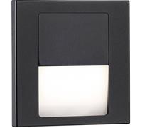 Paulmann 80001 Tsaro eckig 80x36mm Luminaire mural encastré LED 1 W noir (mat)
