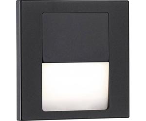 Paulmann 80001 Tsaro eckig 80x36mm Luminaire mural encastré LED 1 W noir (mat)