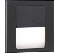 Paulmann 80004 Tsaro eckig 80x36mm 1W 80lm 230V 2700K Luminaire mural encastré LED 1 W noir (mat)