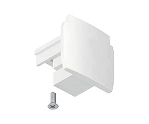 Paulmann 91383 Système de rails ProRail3 Connecteur Embout 1 pièce 35 x 31,5 mm Blanc Systèmes de rails Rail de plafond en plastique