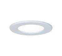 Paulmann 92058 Kit encastrés Quality Panneau LED, rond, 1x6W, 4000K, 230V, 115mm, Blanc/Plastique