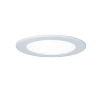Paulmann 92059 Panneau encastré LED rond Deckenleuchte 12W lumière 4000K blanc neutre Panneau LED blanc IP44 protégé contre les éclaboussures d'eau, ampoules incluses