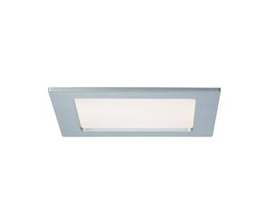 Paulmann 92080 Panneau encastré LED carré Deckenleuchte 12W Licht 2700K Warmweiß LED Panel Chrome mat IP44 protégé contre les projections d'eau, ampoules incluses
