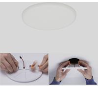 Paulmann Plafonnier encastrable LED Veluna VariFit 4000K 8,5 W Ø125 mm ép. 10 mm