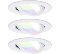 Paulmann 92433 Plafonnier LED, Luminaire à LED encastrable 6 W blanc mat