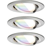 Paulmann 92434 Plafonnier LED, Luminaire à LED encastrable 6 W fer (brossé)