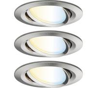 Paulmann 92441 Plafonnier LED, Luminaire à LED encastrable 6 W fer (brossé)