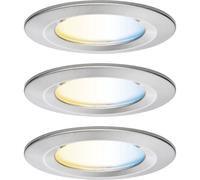 Paulmann 92443 Plafonnier LED, Luminaire à LED encastrable 6 W fer (brossé)