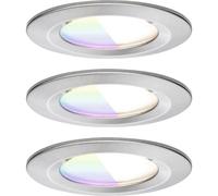 Paulmann 92450 Plafonnier LED, Luminaire à LED encastrable 6 W fer (brossé)