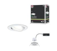 Paulmann 92453 Spot encastré LED Nova Coin rond 84mm 50° 2,8W 505lm 230V 4000K Blanc dépoli