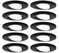 Paulmann 92462 Luminaire à LED encastrable jeu de 10 LED 60 W noir (mat)