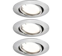 Paulmann 92464 Luminaire à LED encastrable jeu de 3 LED 14.7 W fer (brossé)