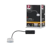 Paulmann Nova Plus 92471 Module LED encastrable rond en plastique satiné Blanc chaud 470 lm 51 mm 1 ampoule 6,3 W Intensité variable 2700 K 6,3 W