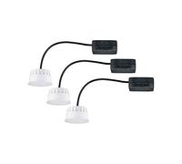 Paulmann 92472 LED spots encastrés Modul Choose Coin kit de 3 rond 50 mm 3x6W 3x470lm 230V 2700 K Satin rond plafonnier spot synthétique