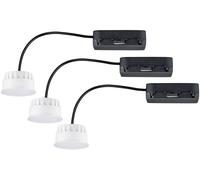 Paulmann Luminaire à LED encastrable 92477 jeu de 3 LED 19,5 W satin