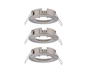 Paulmann 92479 LED Choose Fixe Max. 3x10 Watts Spot Plafond Acier brossé Lampe encastrée Alu, Iron Brushed