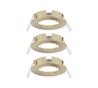Paulmann 92483 Spots encastrés LED Choose spot fixe max. 3x10 watts spot encastré pour plafond Laiton brossé lampe encastrée Alu