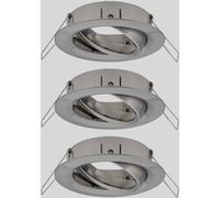 Paulmann 92485 EBL Choose Collerette jeu de 3 10 W fer (brossé)