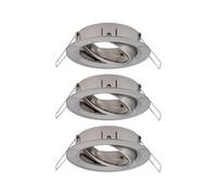 Paulmann 92485 EBL Choose Collerette jeu de 3 10 W fer (brossé)