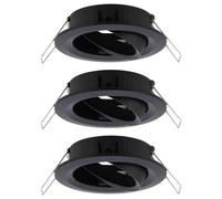 Paulmann 92487 EBL Choose Collerette jeu de 3 10 W noir (mat)