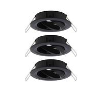 Paulmann 92487 EBL Choose Collerette jeu de 3 10 W noir (mat)