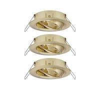 Paulmann Collerette spot encastré 92489 EBL Choose jeu de 3 3x10W laiton brossé