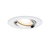 Paulmann 92903 Kit encastrés Premium Nova, IP65, orientable, LED 1x7W, 230 V, GU10, 51 mm Blanc/Alu z