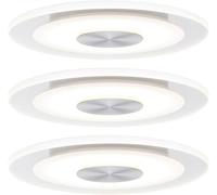 Paulmann Spot encastré LED Whirl Kit rond 120mm 3x4,9W 3x180lm 230V gradable 3000K Alu tourné satiné