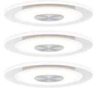 Paulmann 92907 Whirl Luminaire à LED encastrable jeu de 3 LED LED intégrée 4.9