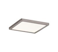 Paulmann 92940 Panneau LED Areo carré incl. 1x8 Watt IP44 dimmable Plafonnier nickel mat Plafonniers matière plastique Lampe de salon 3000 K