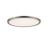 Paulmann 92946 Panneau LED Areo rond incl. 1x12 watts éclairage de plafond Nickel mat plafonnier plastique éclairage de salon 3000 K