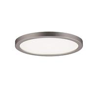 Paulmann 92947 Areo Panneau LED rond avec 1 x 8 W Nickel mat Plafonnier en plastique 3000 K