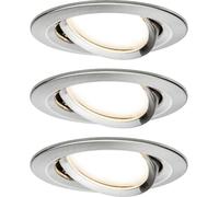 Paulmann 92959 Luminaire à LED encastrable jeu de 3 LED 18 W fer (brossé)