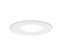 Paulmann 92978 spots encastrés LED Nova rond incl. 1x6,5 watts projecteurs encastrés Blanc dépoli spot Alu zinc lampe encastrée 4000 K GU10
